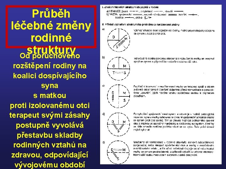 Průběh léčebné změny rodinné struktury Od poruchového rozštěpení rodiny na koalici dospívajícího syna s