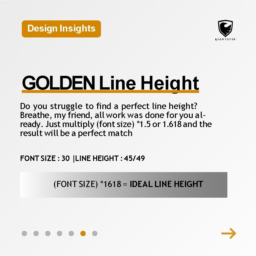 Design Insights GOLDEN Line Height Do you struggle to find a perfect line height?