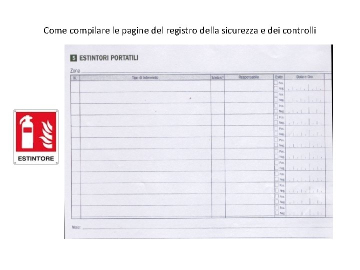 Come compilare le pagine del registro della sicurezza e dei controlli 