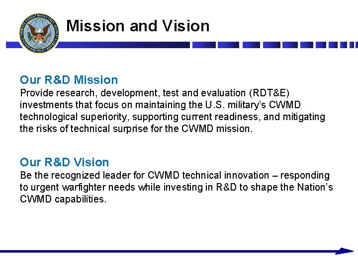 Defense Threat Reduction Agency Small Business Innovation Research