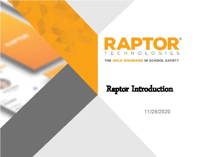 Raptor Introduction 11/28/2020 