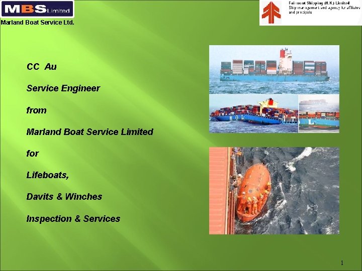 Marland Boat Service Ltd. CC Au Service Engineer from Marland Boat Service Limited for