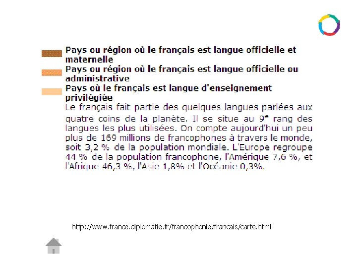 http: //www. france. diplomatie. fr/francophonie/francais/carte. html 