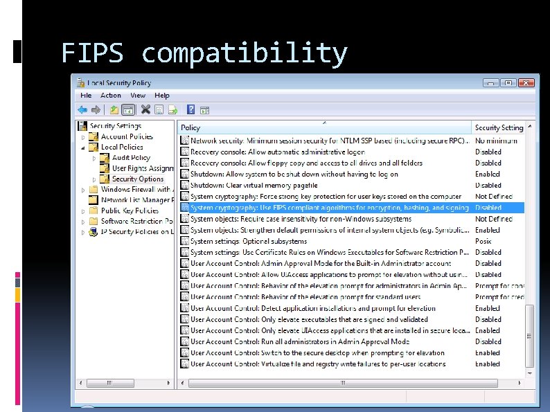 FIPS compatibility 