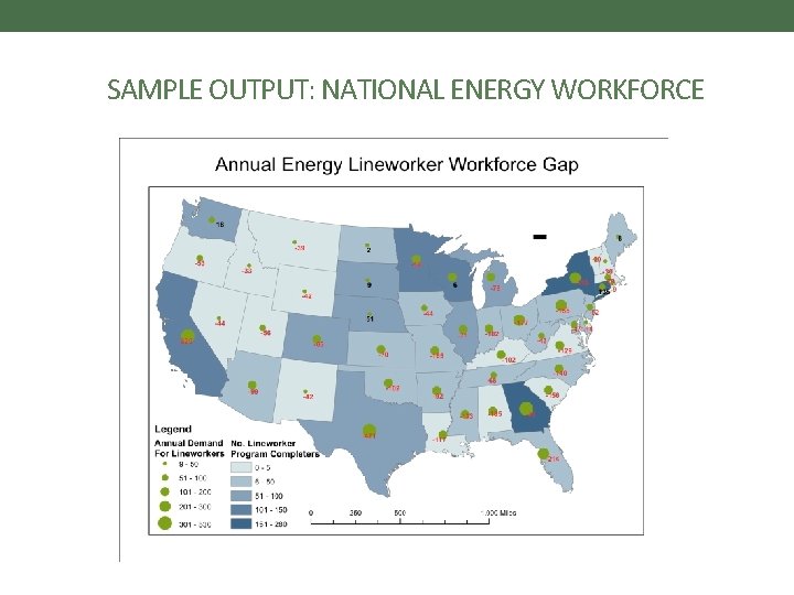 SAMPLE OUTPUT: NATIONAL ENERGY WORKFORCE SAMPLE OUTPUT: NATIONAL ENERGY WORKFORCE