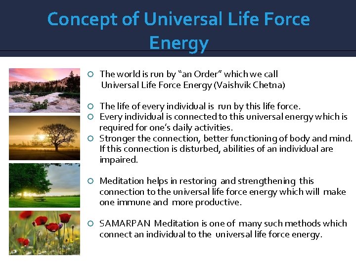 Concept of Universal Life Force Energy The world is run by “an Order” which