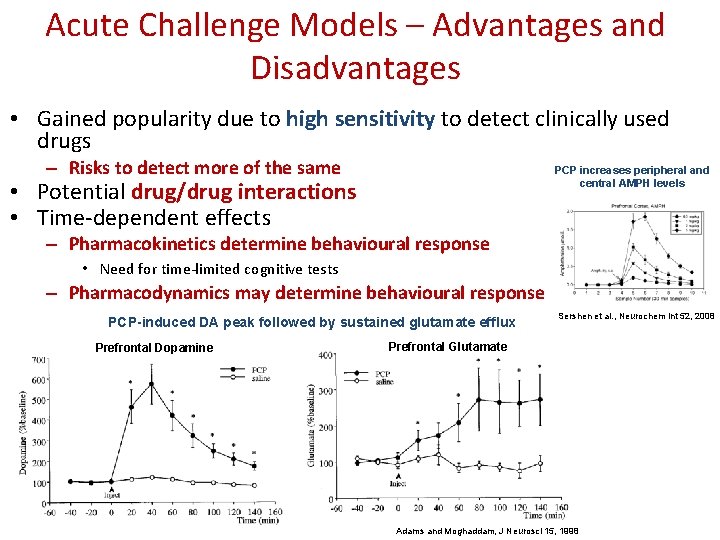 Acute Challenge Models – Advantages and Disadvantages • Gained popularity due to high sensitivity
