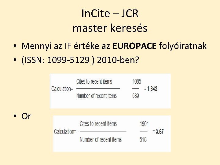 In. Cite – JCR master keresés • Mennyi az IF értéke az EUROPACE folyóiratnak In. Cite – JCR master keresés • Mennyi az IF értéke az EUROPACE folyóiratnak