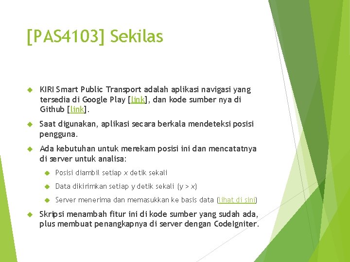 [PAS 4103] Sekilas KIRI Smart Public Transport adalah aplikasi navigasi yang tersedia di Google
