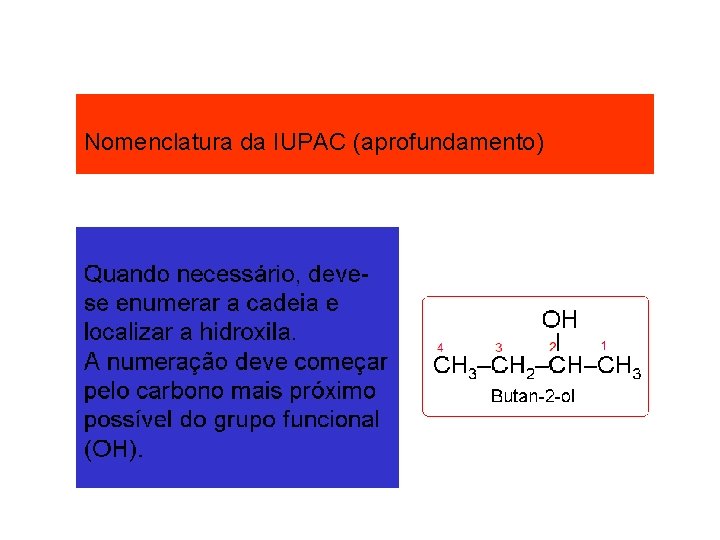 Nomenclatura da IUPAC (aprofundamento) Nomenclatura da IUPAC (aprofundamento)
