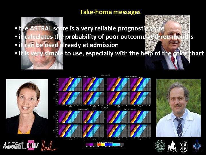 Take-home messages • the ASTRAL score is a very reliable prognostic score • it Take-home messages • the ASTRAL score is a very reliable prognostic score • it