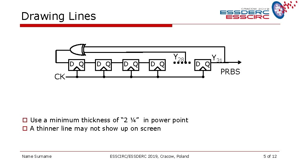 Drawing Lines D Q D Q Y 28 CK D Q Y 31 PRBS Drawing Lines D Q D Q Y 28 CK D Q Y 31 PRBS