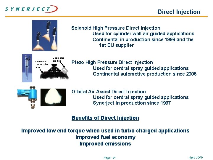 Direct Injection Solenoid High Pressure Direct Injection Used for cylinder wall air guided applications