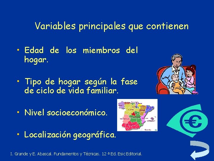 Variables principales que contienen • Edad de los miembros del hogar. • Tipo de