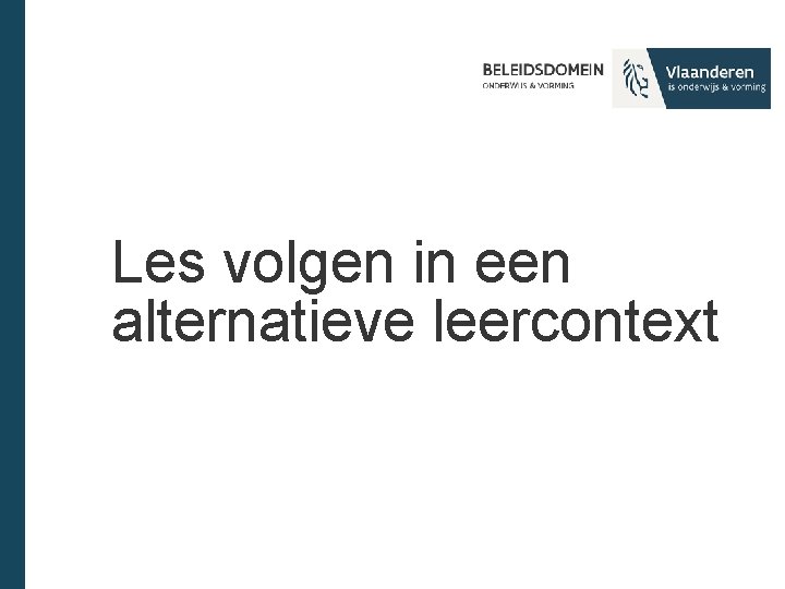 Les volgen in een alternatieve leercontext 