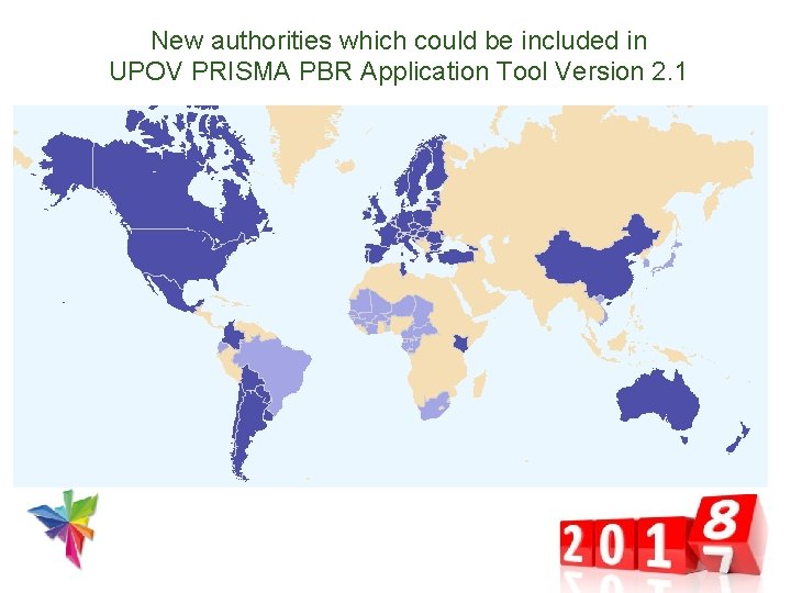 New authorities which could be included in UPOV PRISMA PBR Application Tool Version 2.