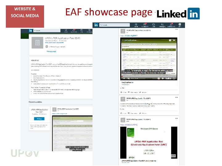 EAF showcase page – 