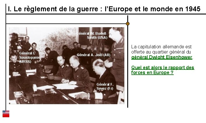 I. Le règlement de la guerre : l’Europe et le monde en 1945 Général