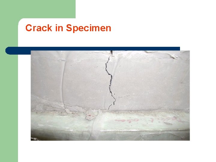 Crack in Specimen 