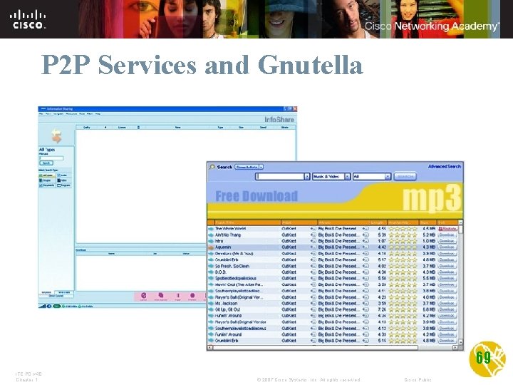 P 2 P Services and Gnutella 69 ITE PC v 4. 0 Chapter 1