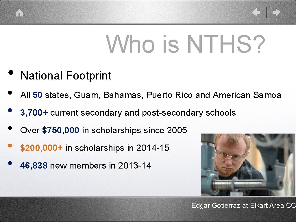 Who is NTHS? • • • National Footprint All 50 states, Guam, Bahamas, Puerto