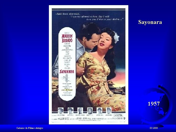 Sayonara 1957 Cartazes de Filmes Antigos DI 2008 