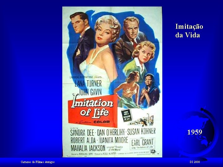 Imitação da Vida 1959 Cartazes de Filmes Antigos DI 2008 