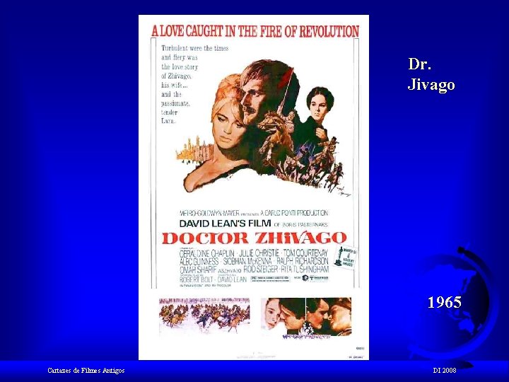 Dr. Jivago 1965 Cartazes de Filmes Antigos DI 2008 