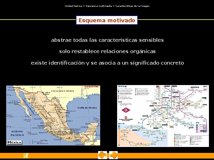 Unidad teórica > Secuencia multimedia > Características de la Imagen Esquema motivado abstrae Unidad teórica > Secuencia multimedia > Características de la Imagen Esquema motivado abstrae