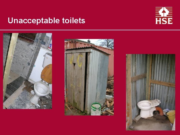 Unacceptable toilets 