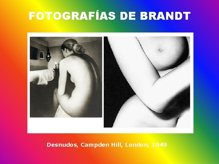 FOTOGRAFÍAS DE BRANDT Desnudos, Campden Hill, London, 1949 