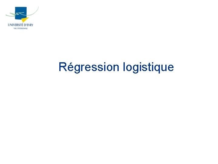 Régression logistique 