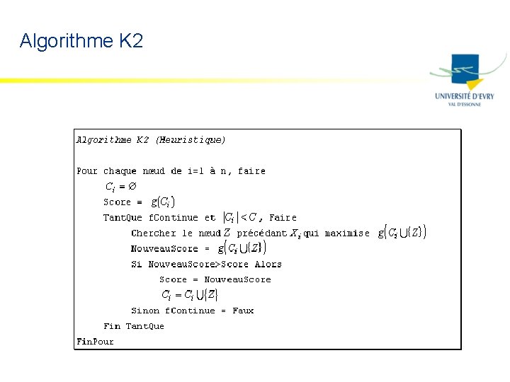 Algorithme K 2 