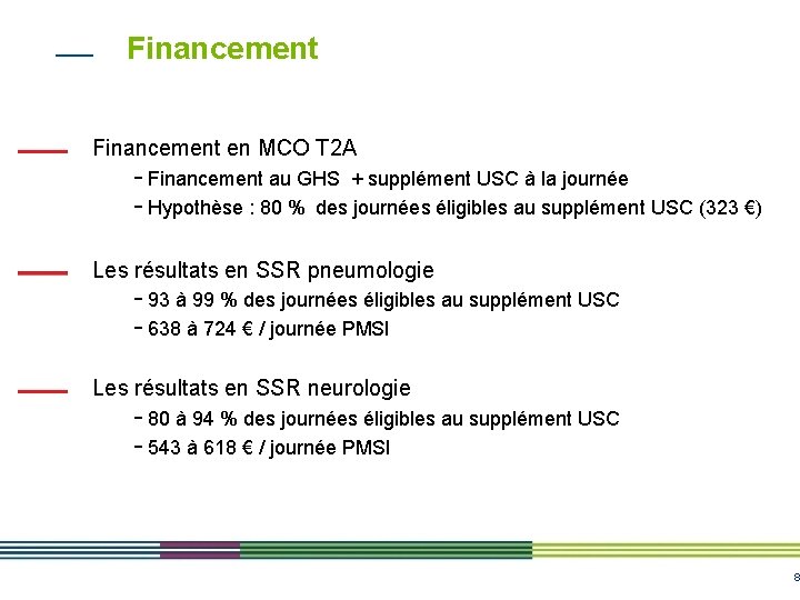 Financement en MCO T 2 A - Financement au GHS + supplément USC à Financement en MCO T 2 A - Financement au GHS + supplément USC à