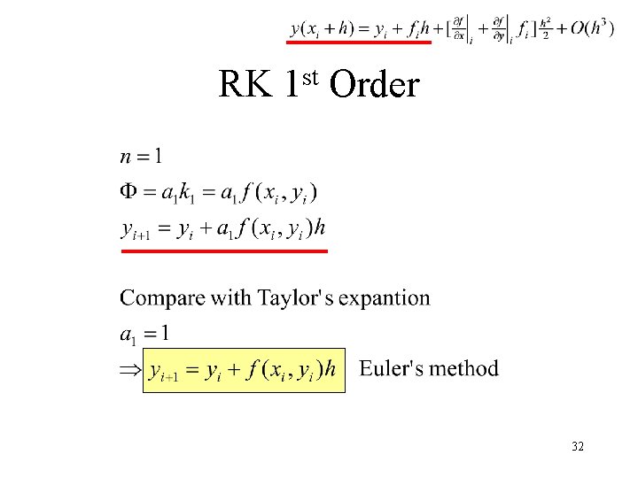 RK st 1 Order 32 