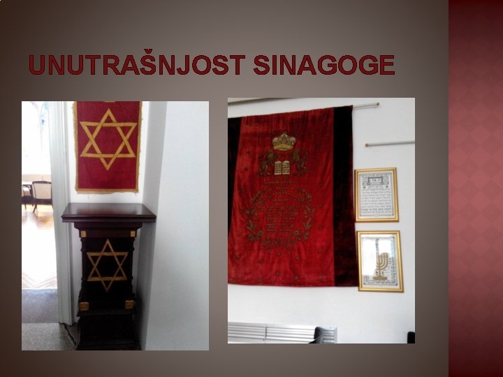 UNUTRAŠNJOST SINAGOGE 