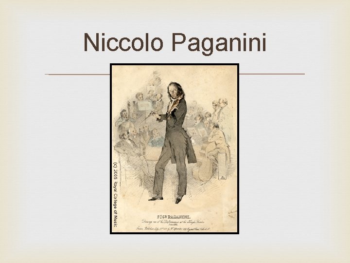 Niccolo Paganini 