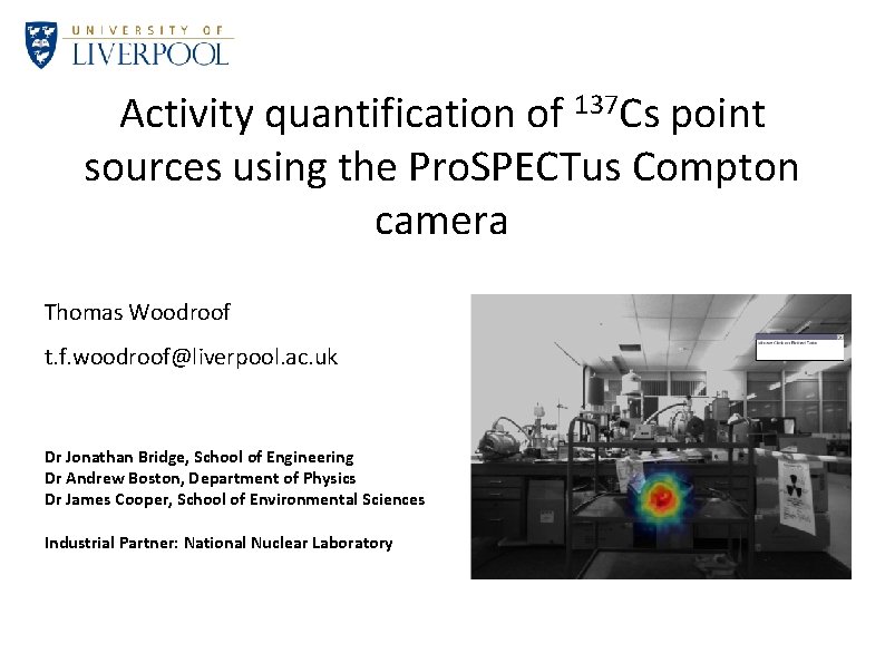 Activity quantification of 137 Cs point sources using