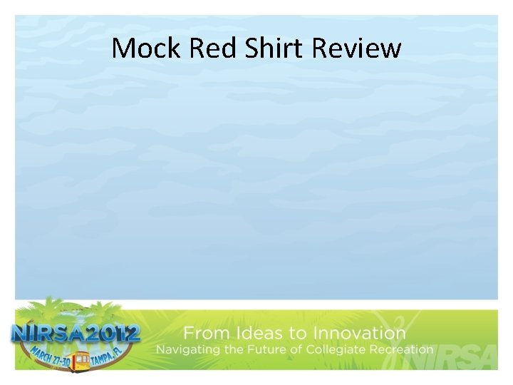 Mock Red Shirt Review 