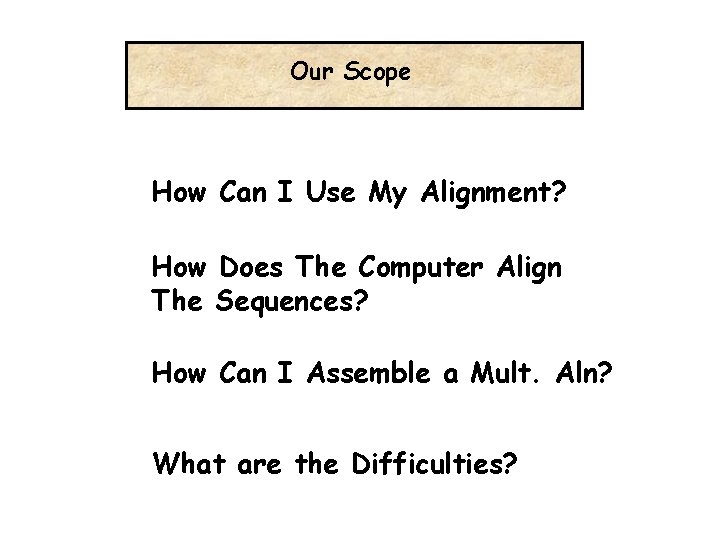Our Scope How Can I Use My Alignment? How Does The Computer Align The