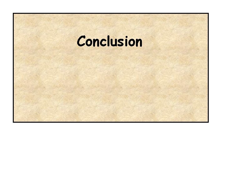 Conclusion 