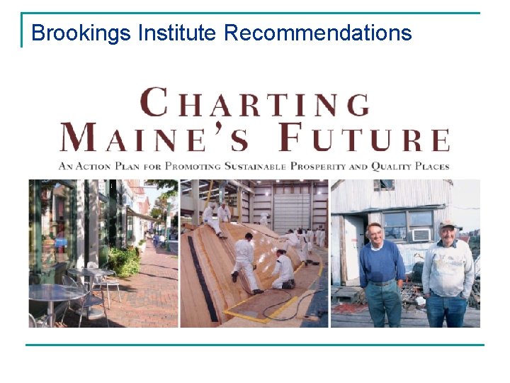 Brookings Institute Recommendations 