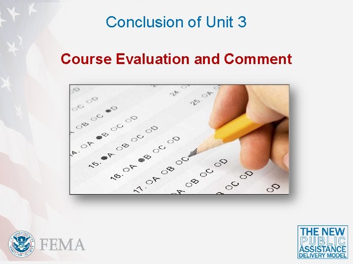 Conclusion of Unit 3 Course Evaluation and Comment 