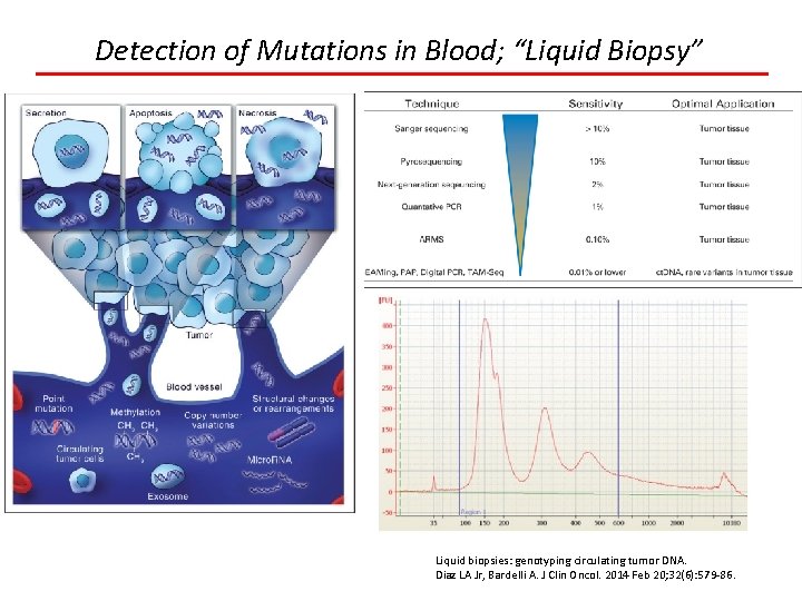 Detection of Mutations in Blood; “Liquid Biopsy” Liquid biopsies: genotyping circulating tumor DNA. Diaz