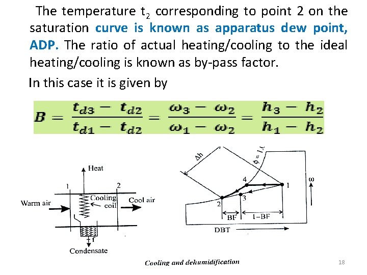  The temperature t 2 corresponding to point 2 on the saturation curve is