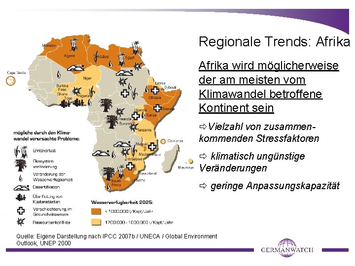 Regionale Trends: Afrika wird möglicherweise der am meisten vom Klimawandel betroffene Kontinent sein Vielzahl