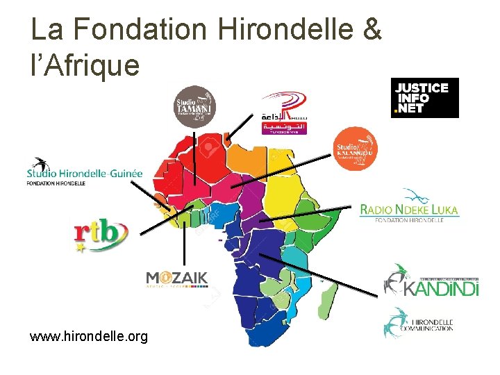 La Fondation Hirondelle & l’Afrique www. hirondelle. org 