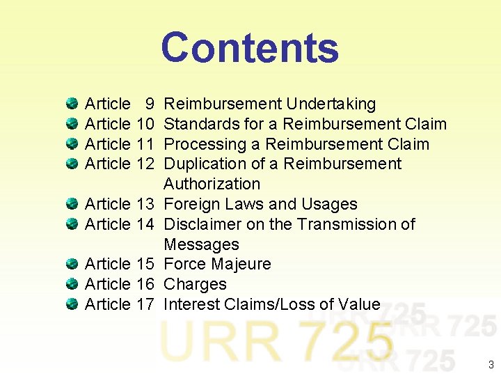 Contents Article 9 Article 10 Article 11 Article 12 Article 13 Article 14 Article