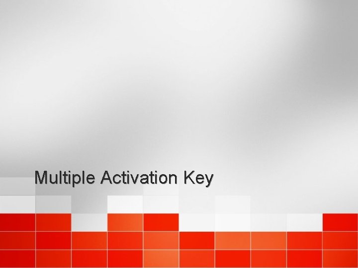 Multiple Activation Key 