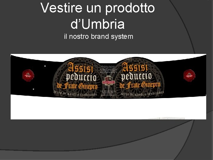 Vestire un prodotto d’Umbria il nostro brand system 